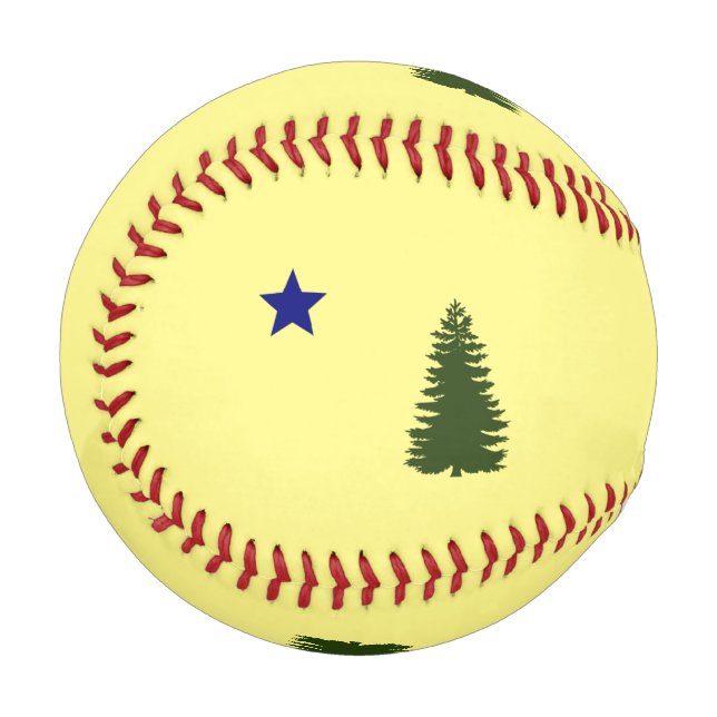 Balle De Baseball Drapeau du Maine (1901) baseball (Devant Gauche)
