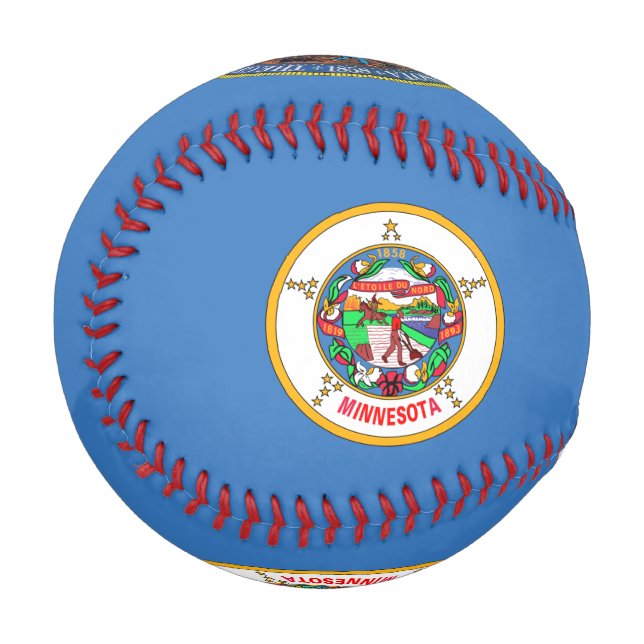 Balle De Baseball Drapeau du Minnesota (Dos Droite)
