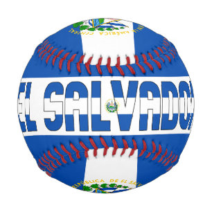 Balle De Baseball Drapeau et blason du Salvador Patriotique