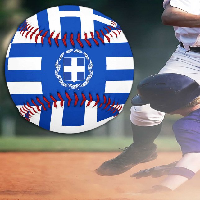 Balle De Baseball Drapeau grec & Grèce sports / Bals de baseball (Créateur téléchargé)