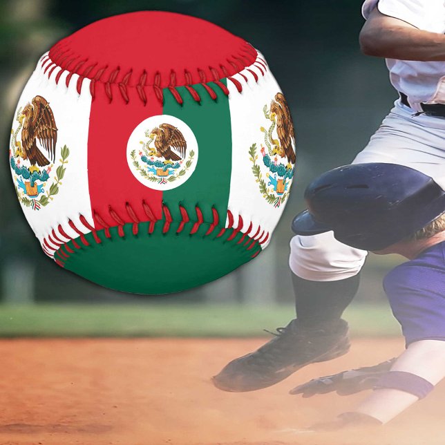 Balle De Baseball Drapeau mexicain & sports mexicains / Bals de base (Créateur téléchargé)