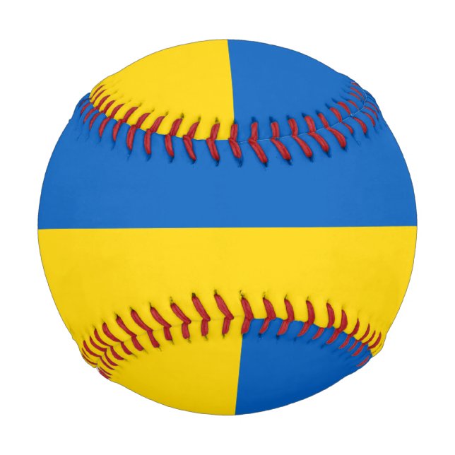 Balle De Baseball Drapeau ukrainien (Ukraine) (Devant)