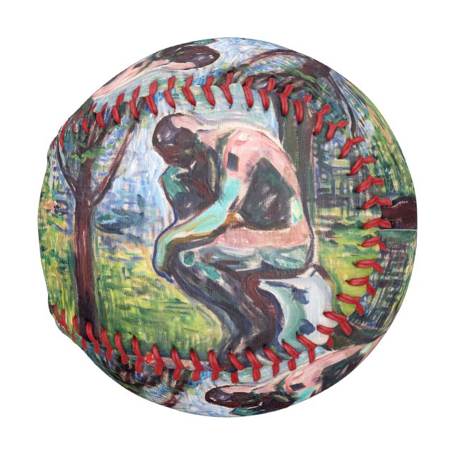 Balle De Baseball Edvard Munch - Le penseur de Rodin (Devant Droite)