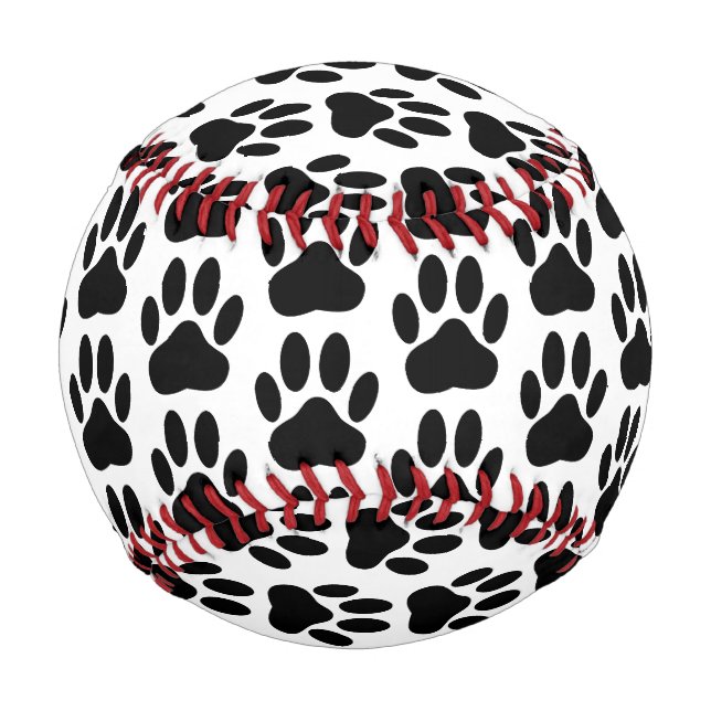 Balle De Baseball Empreinte de chien (Devant)