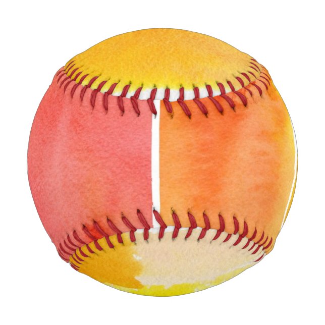 Balle De Baseball Ensemble d'aquarelle abstraite peinte à la main (Devant)