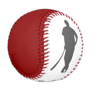 Balle De Baseball Entraîneur Champion Red Grey Personnalisé