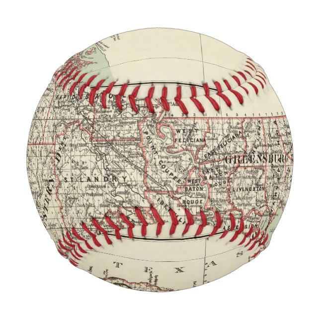 Balle De Baseball État de Louisiane (Devant)