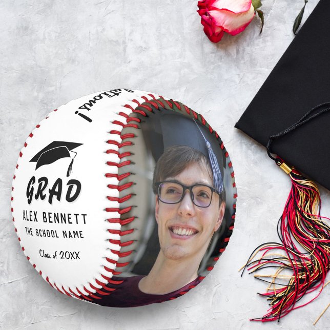 Balle De Baseball Félicitations Diplômé Cap 2 Photo (Créateur téléchargé)
