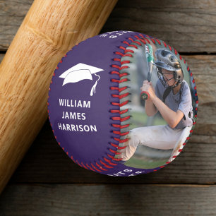 Balle De Baseball Félicitations pour la finition Photo personnalisée