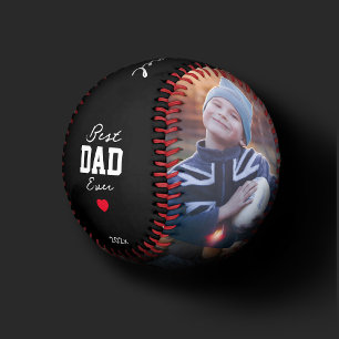 Balle De Baseball Fête des pères de Collage photo Best Dad Ever 3