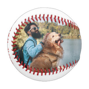Balle De Baseball Fête des pères Meilleur Chien Papa Jamais Photo Pe