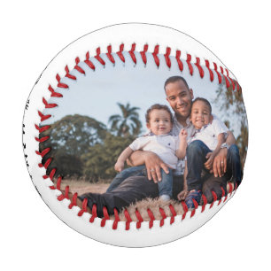 Balle De Baseball fête des pères papa avec enfants Photo personnalis