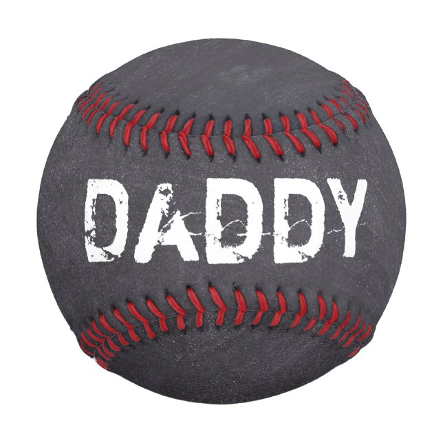 Balle De Baseball Fête des pères Papa Nous t'aimons Etch sur Chalkbo (Dos)