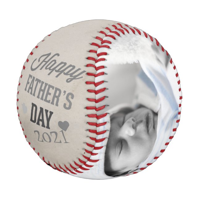 Balle De Baseball Fête des pères personnalisée unique fait par vous  (Angle)