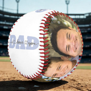 Balle De Baseball Fête des pères Photo Customisée I Love You Dad Cit
