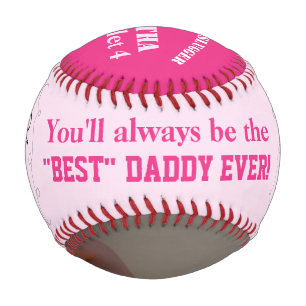 Balle De Baseball fête des pères Quadruplet Slugger Pink Baseball