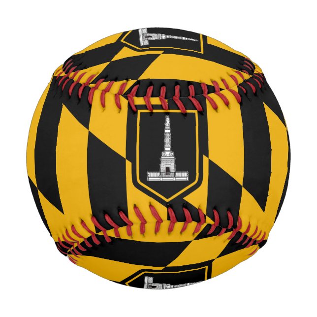 Balle De Baseball Flag of Baltimore, Maryland Baseball (Dos)