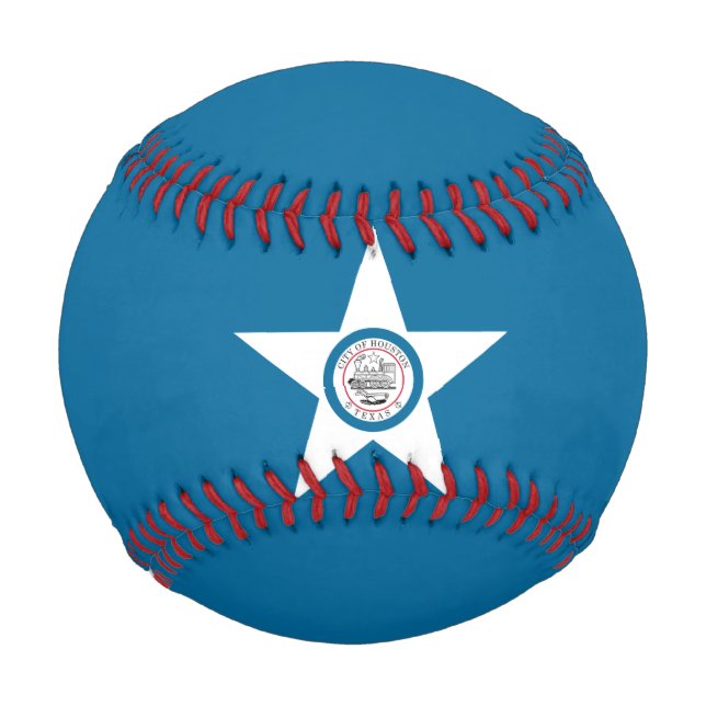 Balle De Baseball Flag of city of Houston, Texas Baseball (Devant)