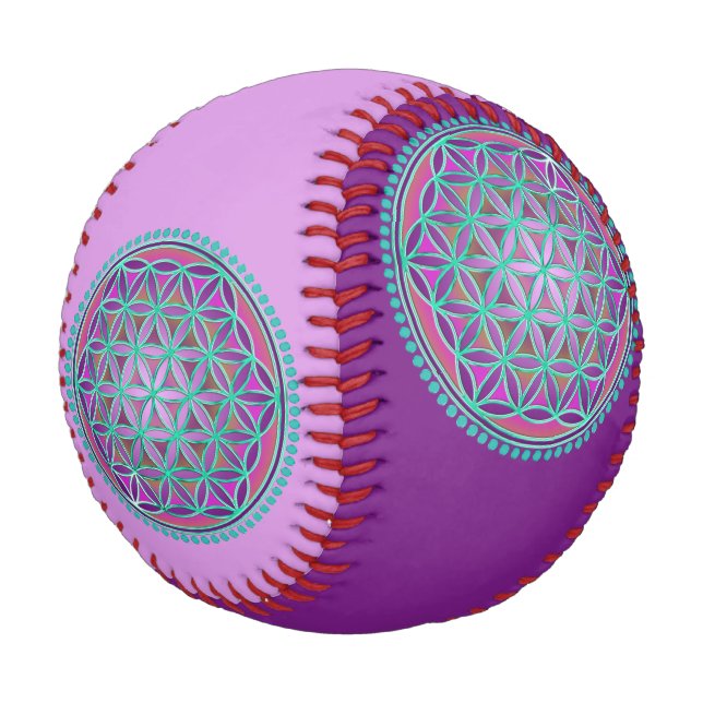 Balle De Baseball Fleur de vie / Blume des Lebens - Bouton VI (Angle)