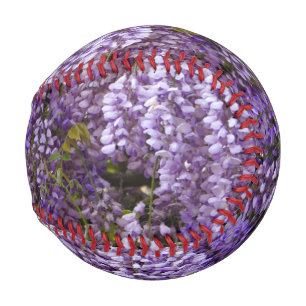 Balle De Baseball Fleurs violettes