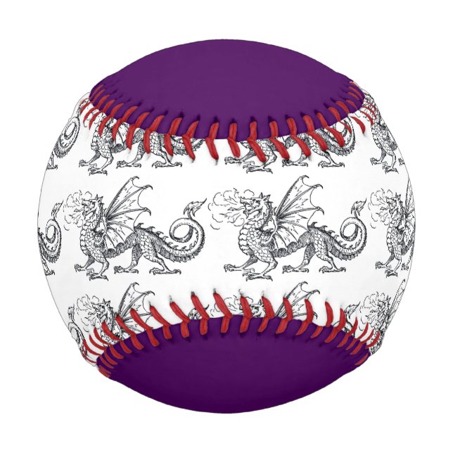 Balle De Baseball Fumée et feu de baseball sur mesure (Dos)