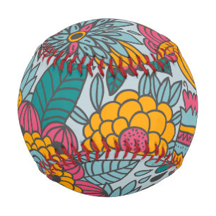 Balle De Baseball Fun Florals Baseball