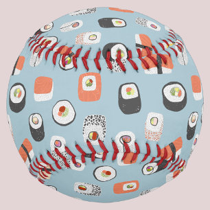 Balle De Baseball Fun Sushi Motif