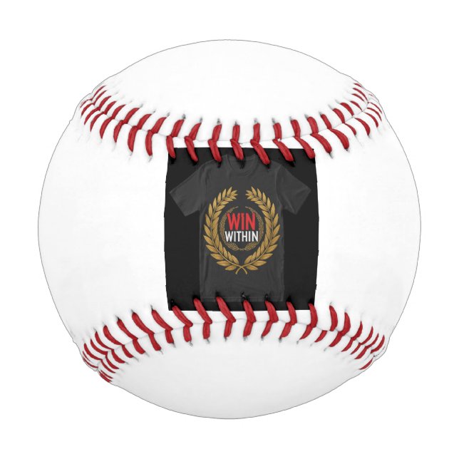 Balle De Baseball Gagnez à l'intérieur." " (Devant)