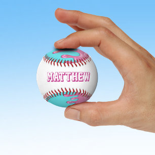 Balle De Baseball Goutte de baseball rose