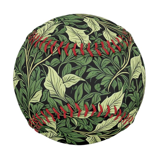 Balle De Baseball Grappe de vignes dans les nuances de vert (Devant)