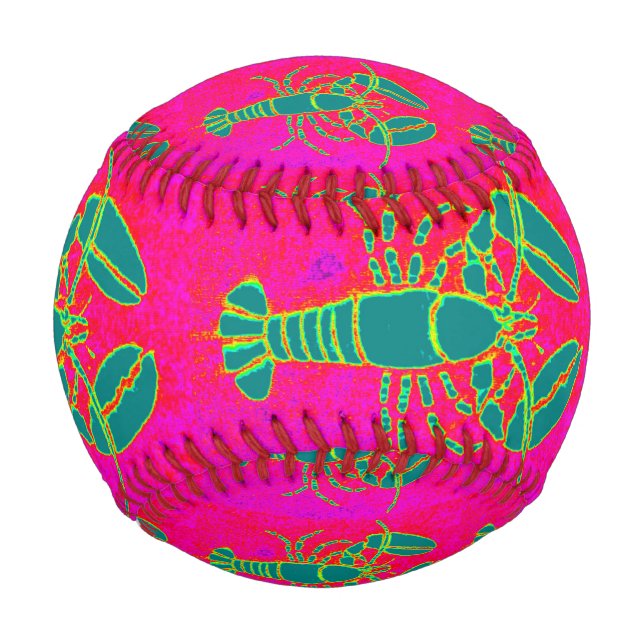 Balle De Baseball homard vert Thunder_Cove rose (Devant)