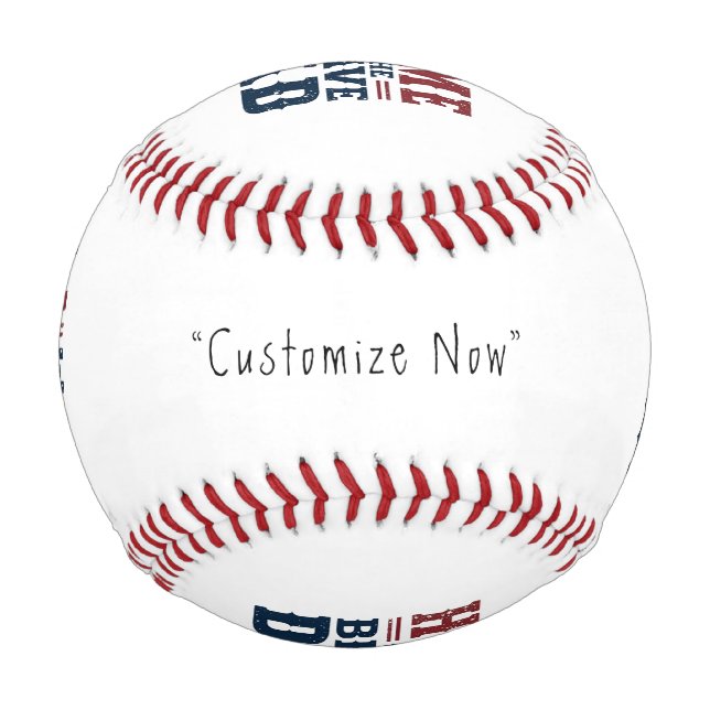 Balle De Baseball Home of the Brave Dad Baseball - Custom Keepsake (Devant)