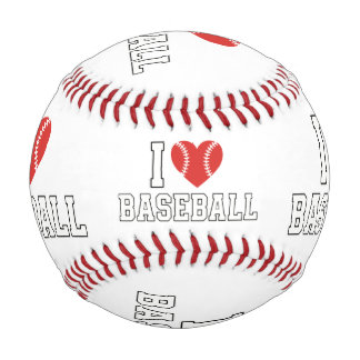 Balle De Baseball I Love Baseball Ball Design for True Sports Fans