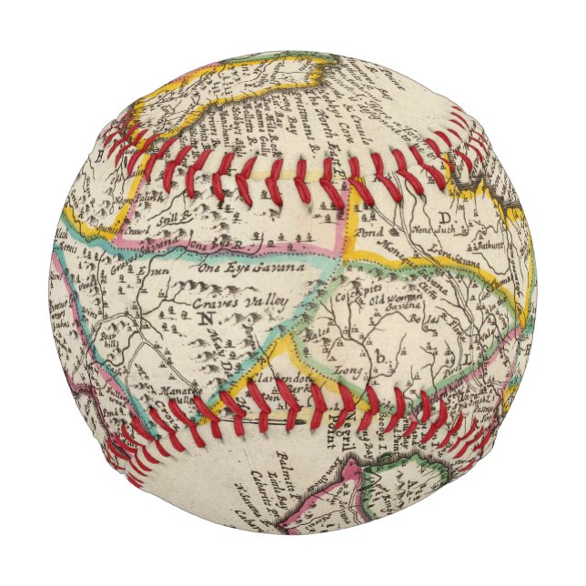 Balle De Baseball Île de Jamaïque (Devant)