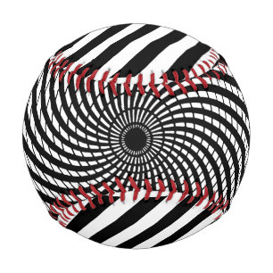 Balle De Baseball ILLUSION OPTIQUE Boule de jeu hypnotique d'art géo
