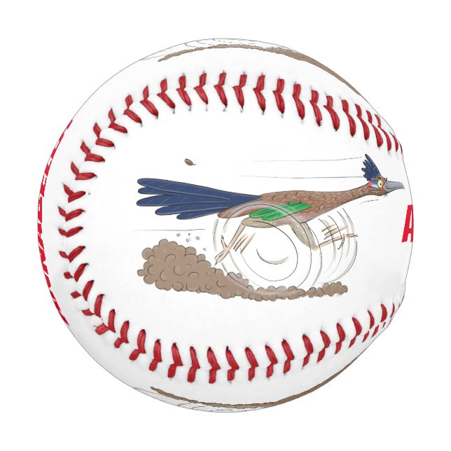 Balle De Baseball Illustration amusante de la caricature d'oiseau du (Devant Gauche)