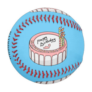 Balle De Baseball Illustration de gâteau d'anniversaire