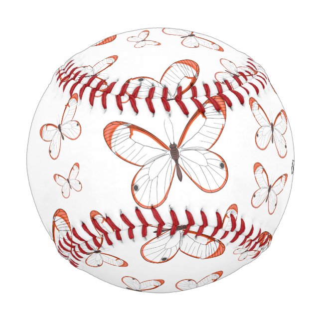 Balle De Baseball Illustration de papillon en verre (Devant)