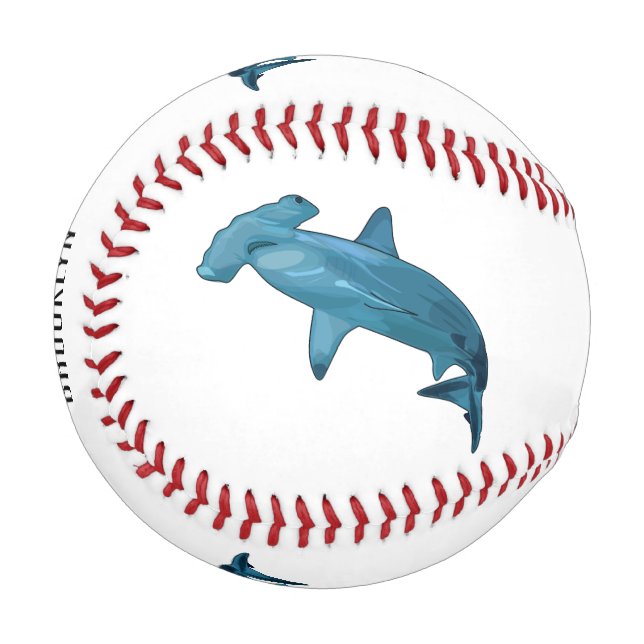 Balle De Baseball Illustration de requin marteau (Devant Gauche)