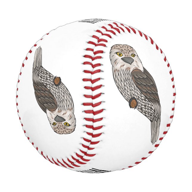 Balle De Baseball Illustration d'oiseau de Tawny frogmouth (Angle)