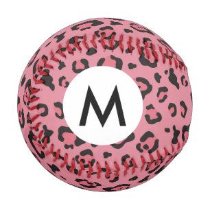 Balle De Baseball Illustration d'un animal léopard rose