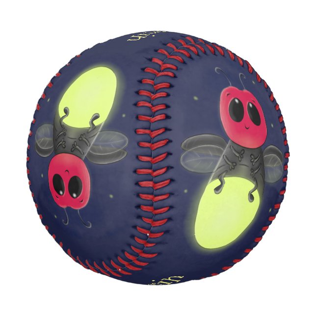 Balle De Baseball Illustration d'une luciole à éclair mignon (Angle)