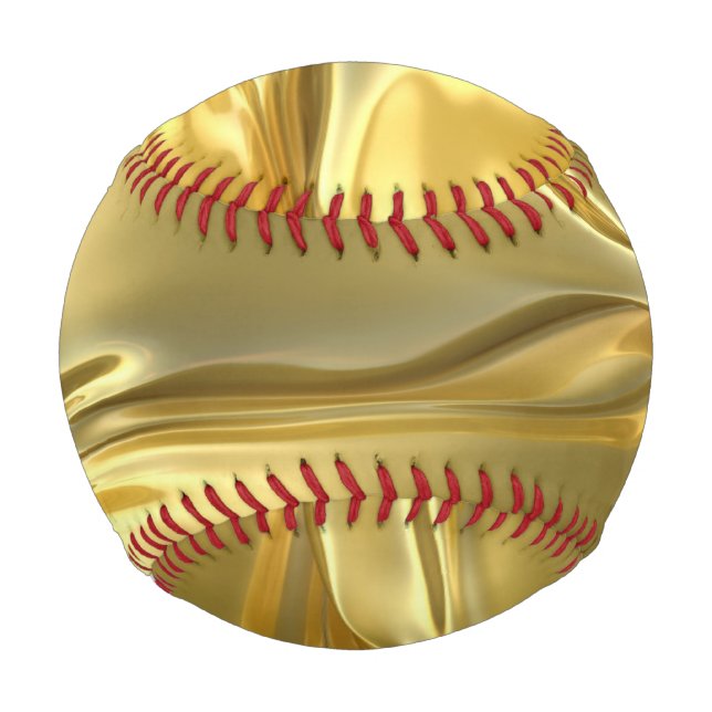 Balle De Baseball Impression numérique Liquide Gold (Devant)