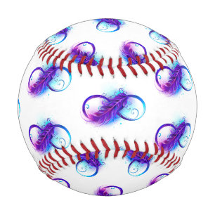 Balle De Baseball Infinity with purple feather