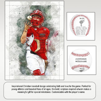 Balle De Baseball Inspiré par la foi
