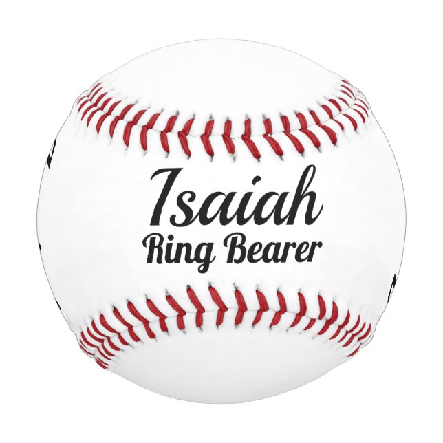 Balle De Baseball Invitation du porteur d'anneau - Baseball personna (Devant)