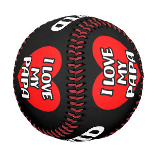 Balle De Baseball J'aime mon papa