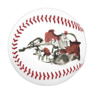 Balle De Baseball Joueur de basse en bois