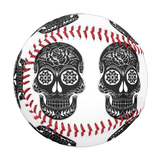 Balle De Baseball Jour du crâne mort (Devant Gauche)