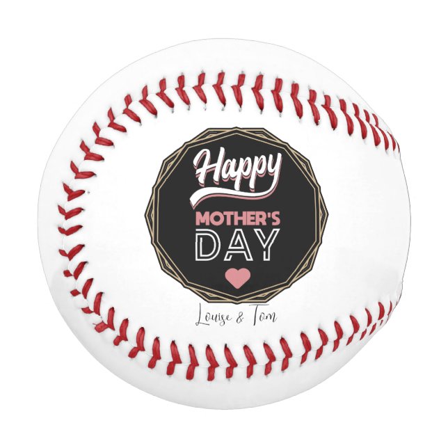 Balle De Baseball Joyeuse fête des mères (Devant Gauche)